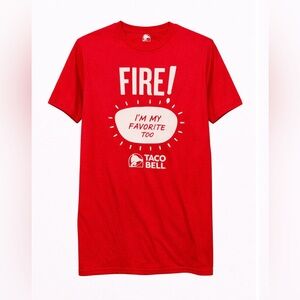 🌶️ NWOT! Taco Bell Unisex Favorite Fire Sauce Tshirt